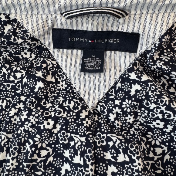 Men's NWOT Tommy Hilfiger Twill Sports Coat in White & Blue Stripe, Size M - Picture 5 of 14